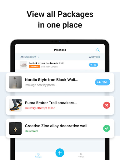 Package Tracker - pkge Mobile
