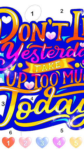Graffiti Quote Color by number