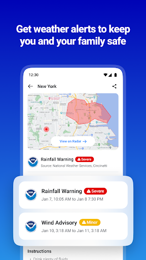 1Weather Forecasts & Radar