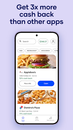 Upside: Gas & Food Cash Back