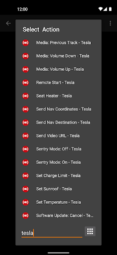 Bolt for Tesla - Tasker Plugin