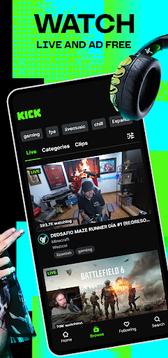 KICK: Live Streaming
