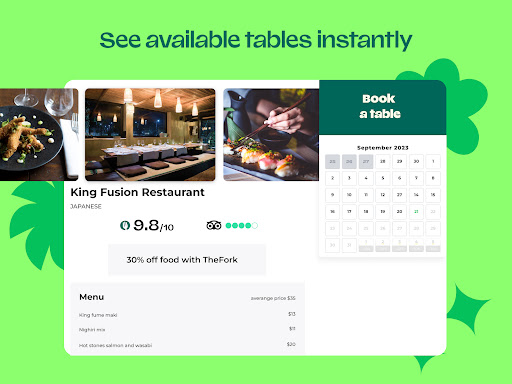 TheFork - Restaurant bookings