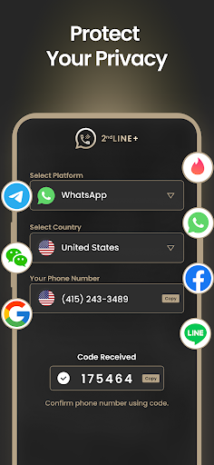 2nd Line+ Second Phone Number