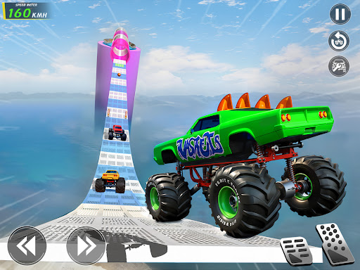 Mega Ramp Monster Truck Stunts