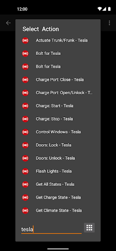 Bolt for Tesla - Tasker Plugin