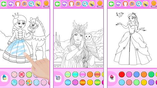 Princess Coloring Book Glitter