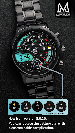 MD242 Hybrid watch face
