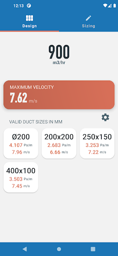 Ductulator - HVAC Duct Sizing
