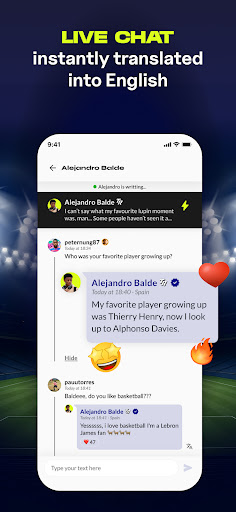 TR - Chat with Football Stars