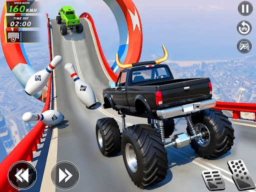 Mega Ramp Monster Truck Stunts