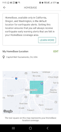 MyShake Earthquake Alerts