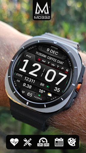 MD332 Digital watch face