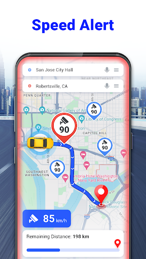 GPS Voice Navigation: Live Map