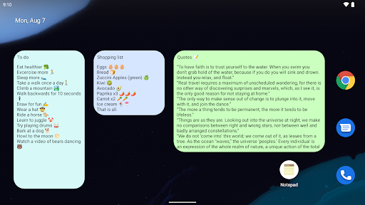 Notepad - simple notes
