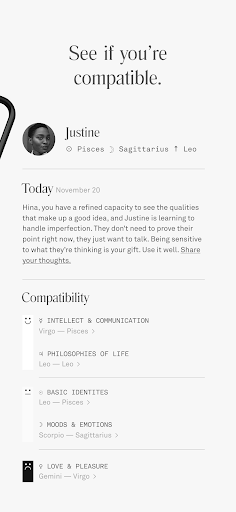 Co–Star Personalized Astrology