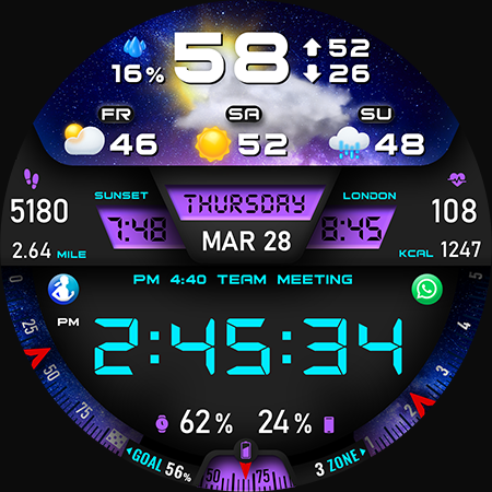 PER27 Digital Watch Face