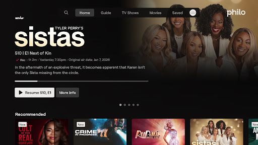 Philo: Shows, Movies, Live TV.