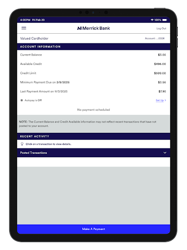 Merrick Bank Mobile