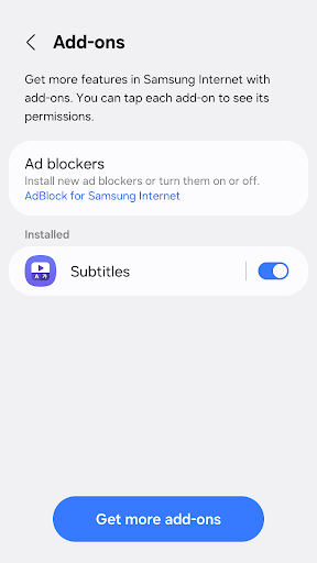 Samsung Internet Browser
