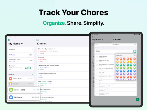House Chores Cleaning Schedule