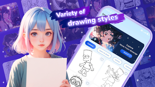 Draw Anime: Paint & Sketch App
