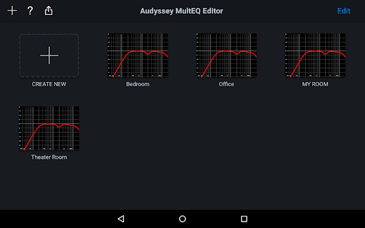 Audyssey MultEQ Editor app