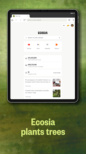 Ecosia: Search to plant trees