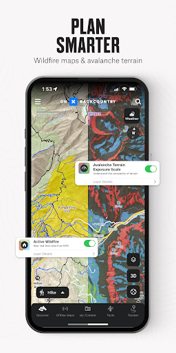 onX Backcountry Trail Maps GPS