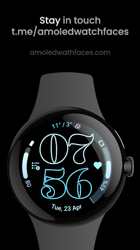 Outlined Watch Face