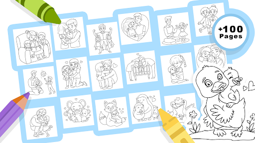 Family Love Coloring Book