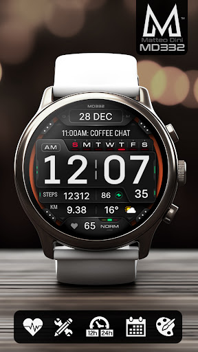 MD332 Digital watch face