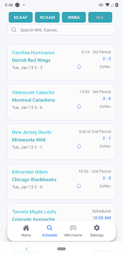 Live Scores : NFL NCAA NBA MLB