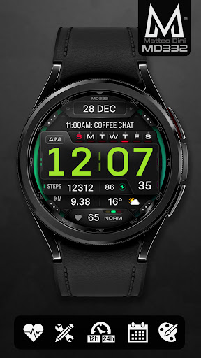 MD332 Digital watch face
