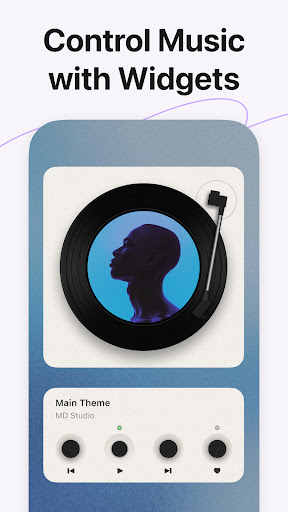 MD Vinyl - Music Player Widget