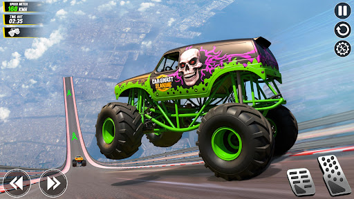 Mega Ramp Monster Truck Stunts