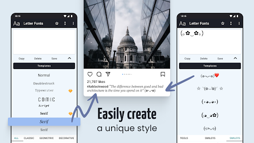 Letter Fonts - Stylish Text