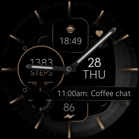 Dream 132 bronze watch face