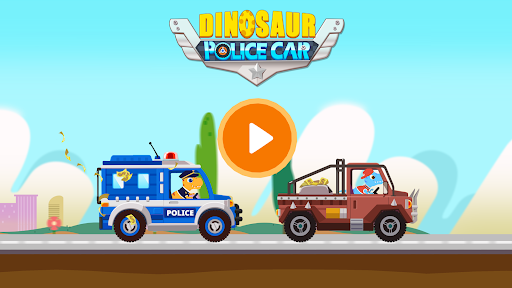 Dinosaur Police Car Games kids