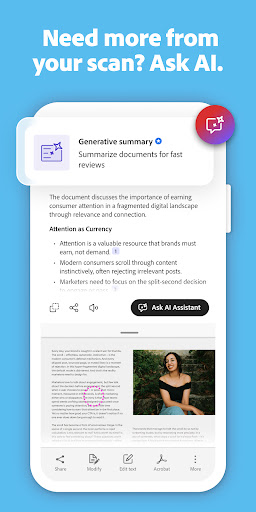 Adobe Scan AI PDF Scanner, OCR