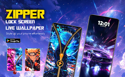 Zipper Lock Screen & Wallpaper