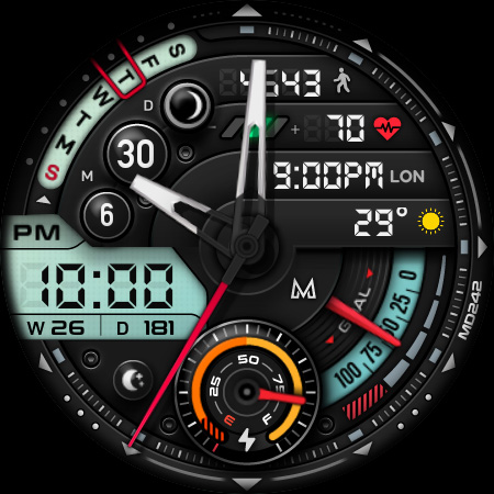 MD242 Hybrid watch face