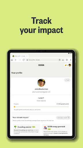 Ecosia: Search to plant trees