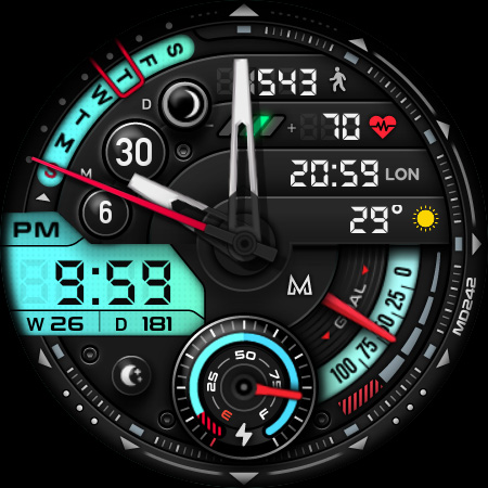 MD242 Hybrid watch face