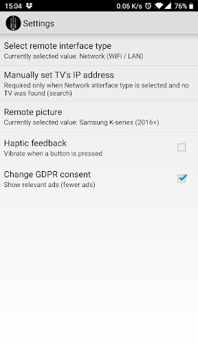 TV (Samsung) Remote Control