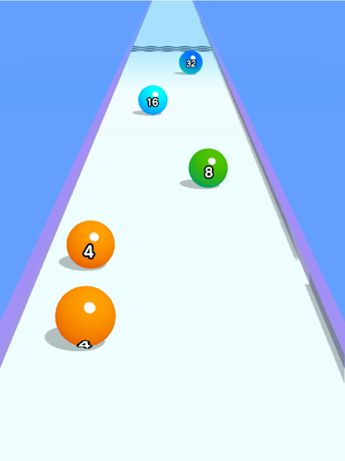 Ball Run 2048: merge number
