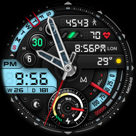 MD242 Hybrid watch face