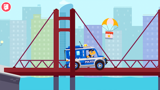 Dinosaur Police Car Games kids