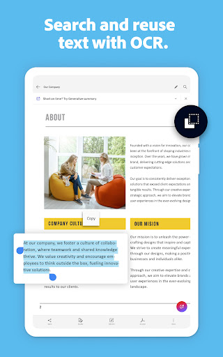 Adobe Scan AI PDF Scanner, OCR