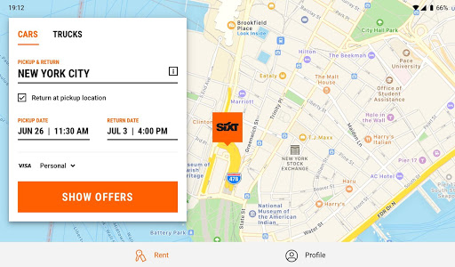 SIXT rent. share. ride. plus.